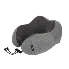 Travelon Contoured Memory Foam Travel Pillow Charcoal One Size