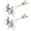 4pcs Funny Man Woman Roasting Sticks Wood Handle Metal Barbecue Sticks Barbecue Forks 1