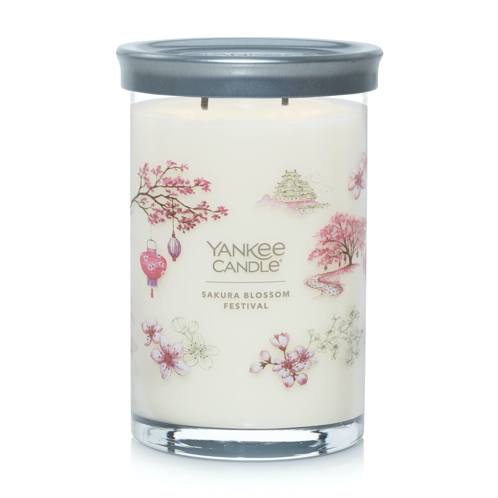 Yankee Candle Sakura Blossom Festival Scented  Signature 20oz Large Tumbler 2Wick Candle  Over 60 Hours of Burn Time