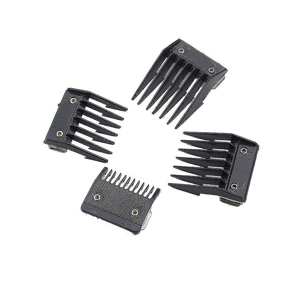 4pcs Attachment Comb Set For Wahl With Metal Backed Cutting Guide 3mm 6mm 9mm 12mm