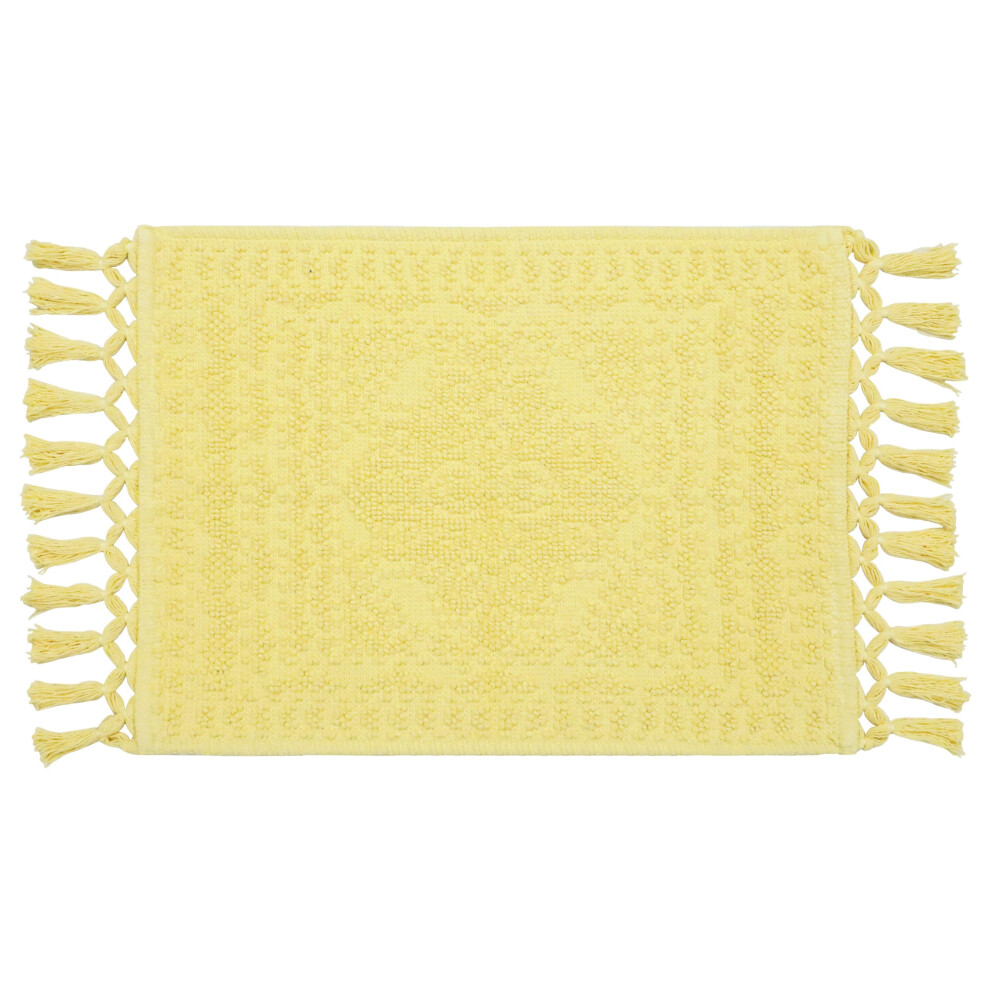 French Connection Nellore Bathroom Rugs  Woven and Beaded Bathroom Mats  Durable NonSlip Bath Rugs  Thick Bath Mats for Bathroo