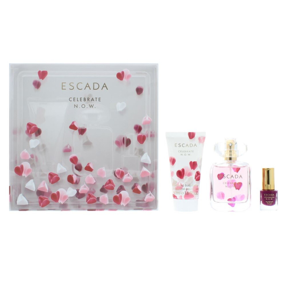 Escada Celebrate Now EDP 50ml & Bl50ml & Nail Polish 4.5ml Women