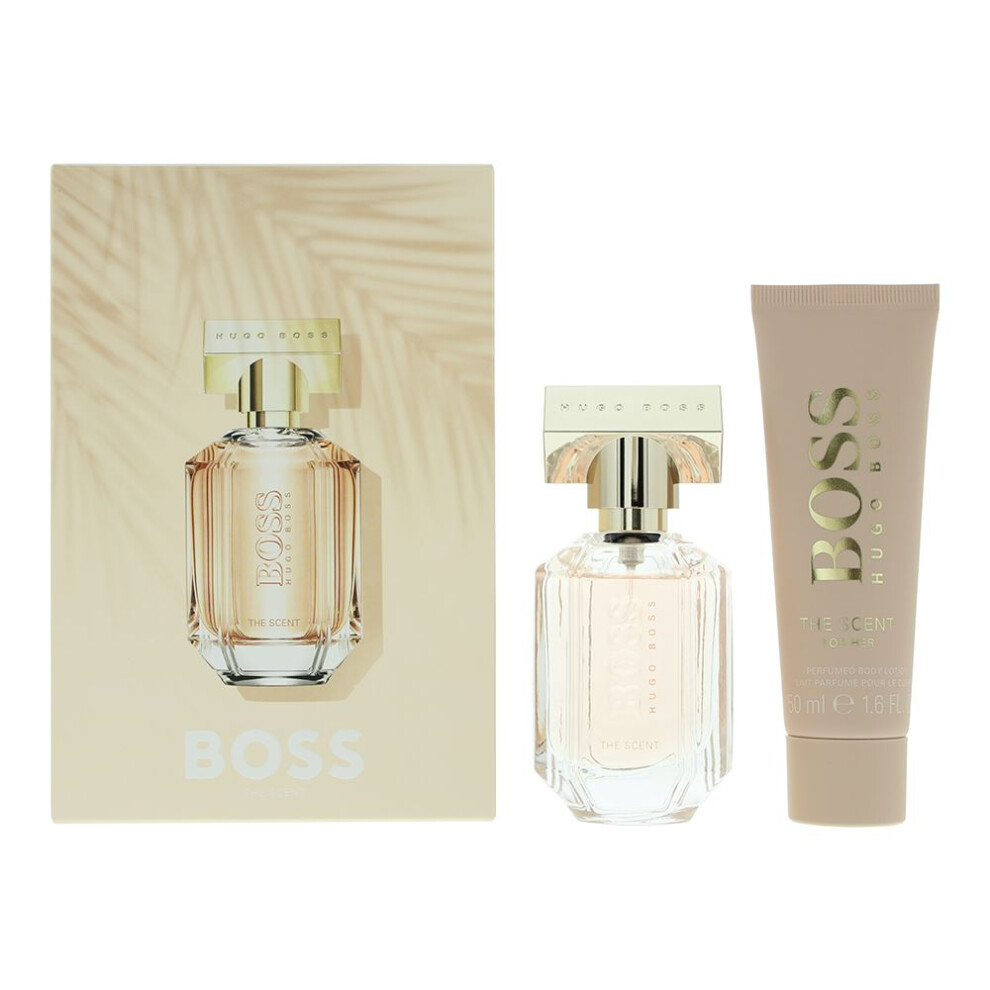 Hugo Boss The Scent Gift Set 30ml EDP Spray + Body Lotion 50ml