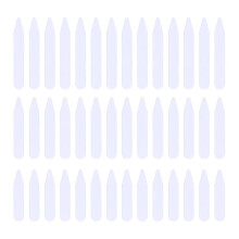 300 Pcs Men's Shirt Pla- Stic Collar Support Dress Collar Stays Shirt Collar Magnet Collar Stiffeners