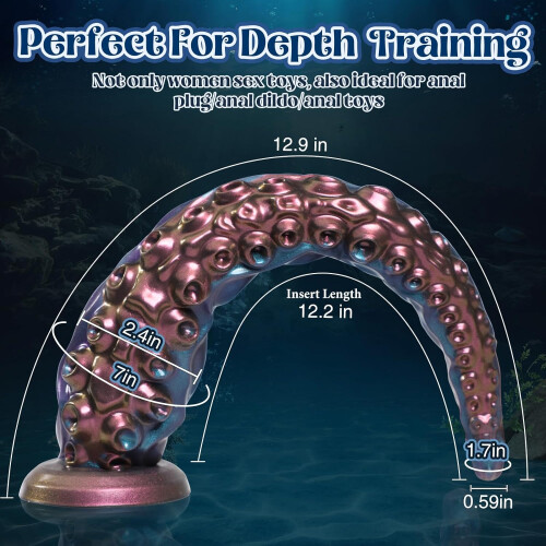 12.9'' Realistic Suction Cup Dildo, Huge Silicone Anal Butt Plug Toy 1