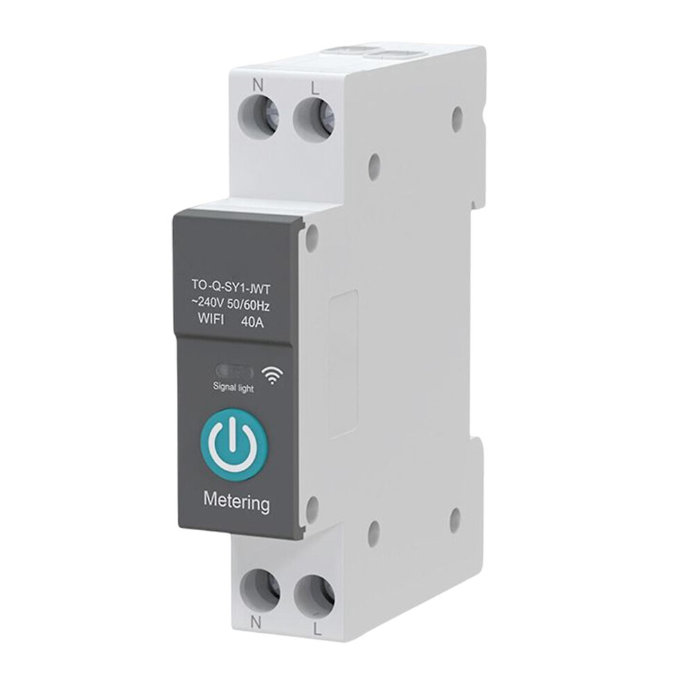 (40A) Wifi Wlan Smart Switch Switch For Tuya App Control Power Measurement 10A-63A 7364070693214