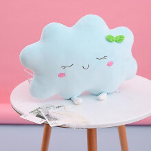 (Blue Cloud, M) Cartoon Pillow Sun Cloud Pillow Soft Car Cushion Stuffed Plush Toy Creative Home Decor