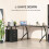 Homcom HOMCOM L-Shaped Corner PC Desk Table w/ Drawer Home Office Workstation, Black 6