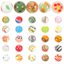 30pcs Round Marbles Beads Colored Glass Marbles Children Glass Balls Playthings Small Colored Marbles