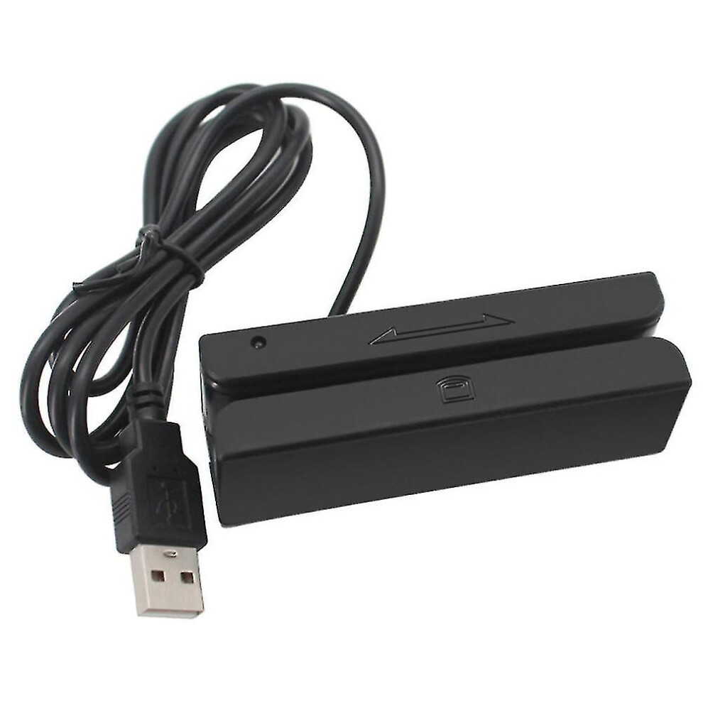 Msr90 Usb Magnetic Strip Card Reading Machine Card Reader Stripe 3 Tracks Mini Swiper For Usb Pc 7364070767885