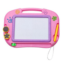 (pink) Magic Board Children Drawing Board With Magnetic Stamps,learning Board