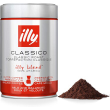 illy Coffee - Classico Filter Coffee - Medium Roast - 100% Arabica Coffee - Ideal for Filter/Cafetiere Preparation - 250g Tin