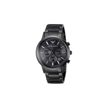 Montre Homme Emporio Armani AR2453 Chronographe - Acier inoxydable, 43 mm, cadran noir, quartz, 50 m