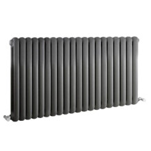 (Anthracite) Nuie Salvia Horizontal Double Panel Radiator, Ideal for Bathroom, Kitchen, Living Room, 635mm x 1223mm, White