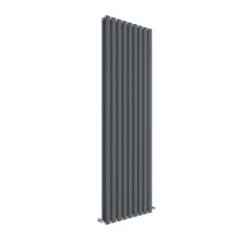 (Anthracite) Nuie Revive Vertical Double Panel Designer Electric Radiator, 1800mm x 354mm