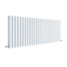 (High Gloss White) Nuie Revive Horizontal Double Panel Designer Radiator