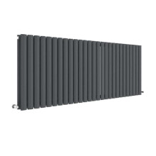 (Anthracite Grey) Nuie Revive Horizontal Double Panel Designer Radiator