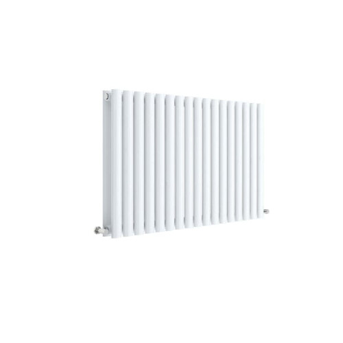 (High Gloss White) Nuie Revive Horizontal Double Panel Designer Radiator 1