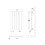 (High Gloss White) Nuie Revive Horizontal Single Panel Designer Heating Radiator 3