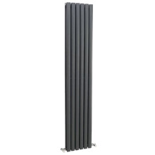 (Anthracite) Nuie Revive Vertical Double Panel Designer Electric Radiator, 1800mm x 354mm