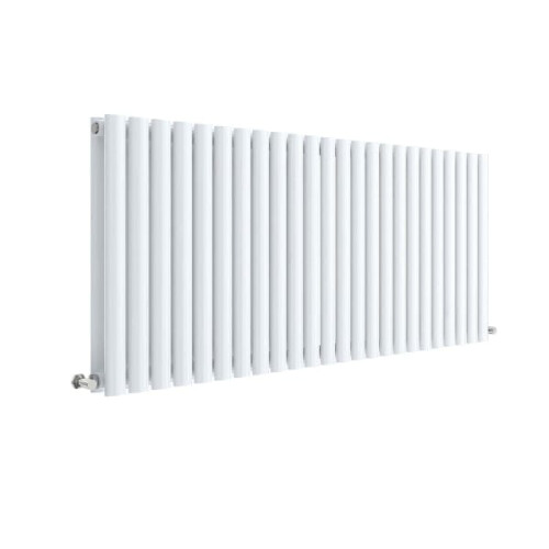 (High Gloss White) Nuie Revive Horizontal Double Panel Designer Radiator 1