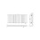 (High Gloss White) Nuie Revive Horizontal Double Panel Designer Radiator 4