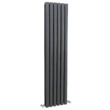 (Anthracite) Nuie Revive Vertical Double Panel Designer Electric Radiator, 1800mm x 354mm