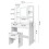 LED Dressing Table Set w/ Stool Drawers Shelves Hair Dryer Rack Socket 7