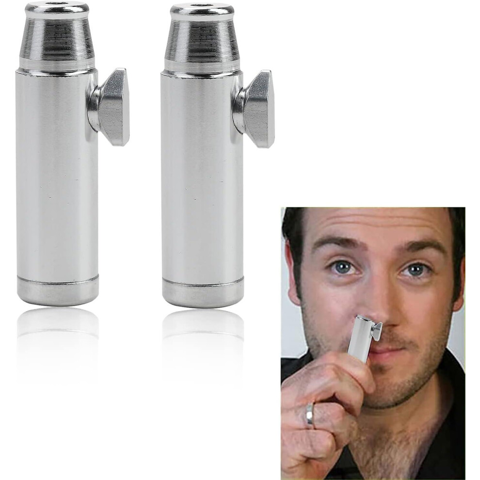Dispenser Dispenser Aluminum Sniff Snuff Bottle Bullet Discreet And Hygienic 53 Mm Flat Ball In The Shape Of A Bottle