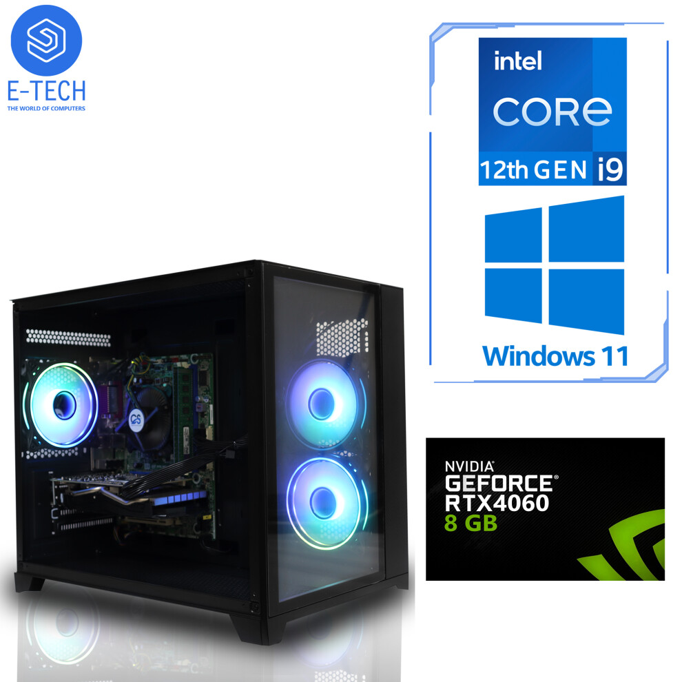 Gaming PC Intel i9 12900KF 32GB DDR4 8GB RTX 4060 1TB M.2 Windows 11-image-OPC-PFSCX9C-NEW