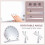 Living And Home Round Arched Makeup Mirror with LED Lights and 3 Colour Modes 5