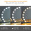 Living And Home Round Arched Makeup Mirror with LED Lights and 3 Colour Modes 4