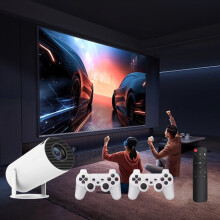 5g 4k HD Retro Game Projector with 2 Wireless Controllers Projector Smart Hd Led Wifi Bluetooth Hdmi. Usb Android Office Home Theater