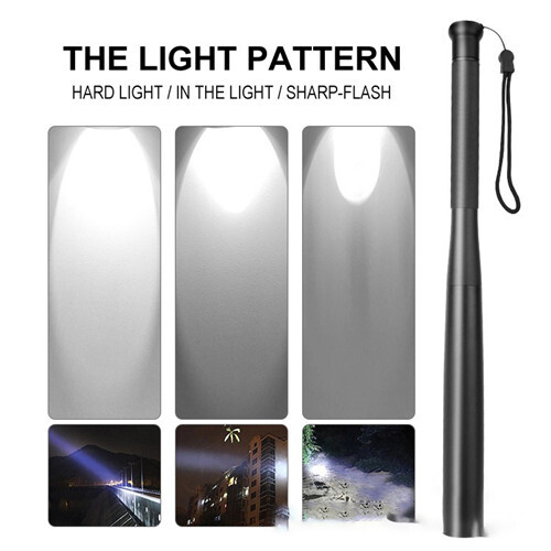 (36cm) Baseball Bat LED Flashlight  Aluminium Alloy Torch 2