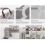 Large Grey Retro Washing Laundry Basket (Leather Handles) 10