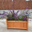(Brown) Wooden Rectangular Planter Flower Plant Pot Trough 3