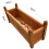 (Brown) Wooden Rectangular Planter Flower Plant Pot Trough 5