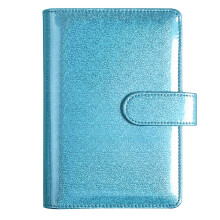 (Blue) Cute Shiny Agenda Planner Binder Cover With Magnetic Buckle Closure Hard Cover