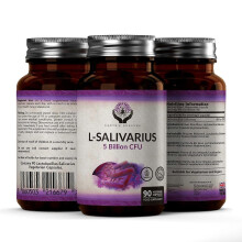 (3 Bottles (270 Capsules)) Lactobacillus Salivarius (5 Billion CFU)