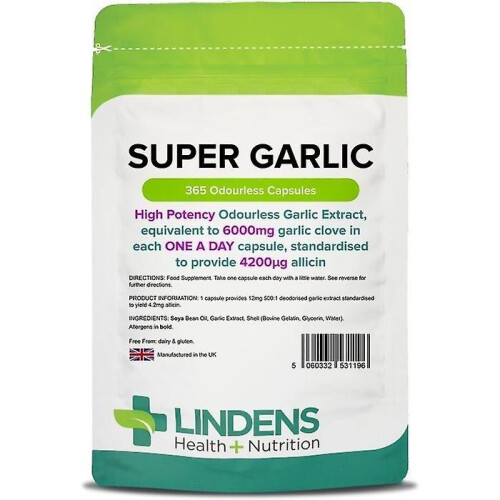 Lindens Super Ail 6000mg Capsules 365 (1196)