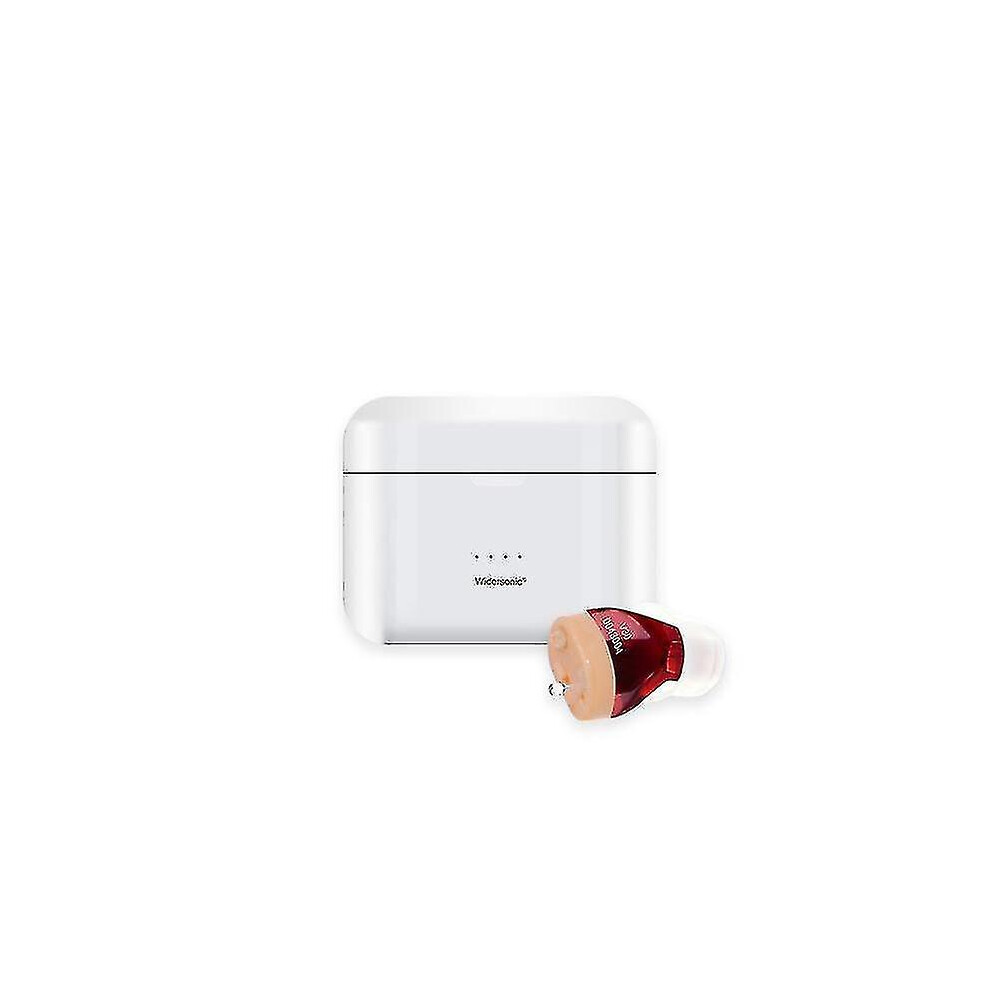 Red (V30-R) Usb Rechargeable Audifonos Hearing Aid Invisible Hearing Aids Adjustable Tone Sound Amplifier Portable Hearing Aid