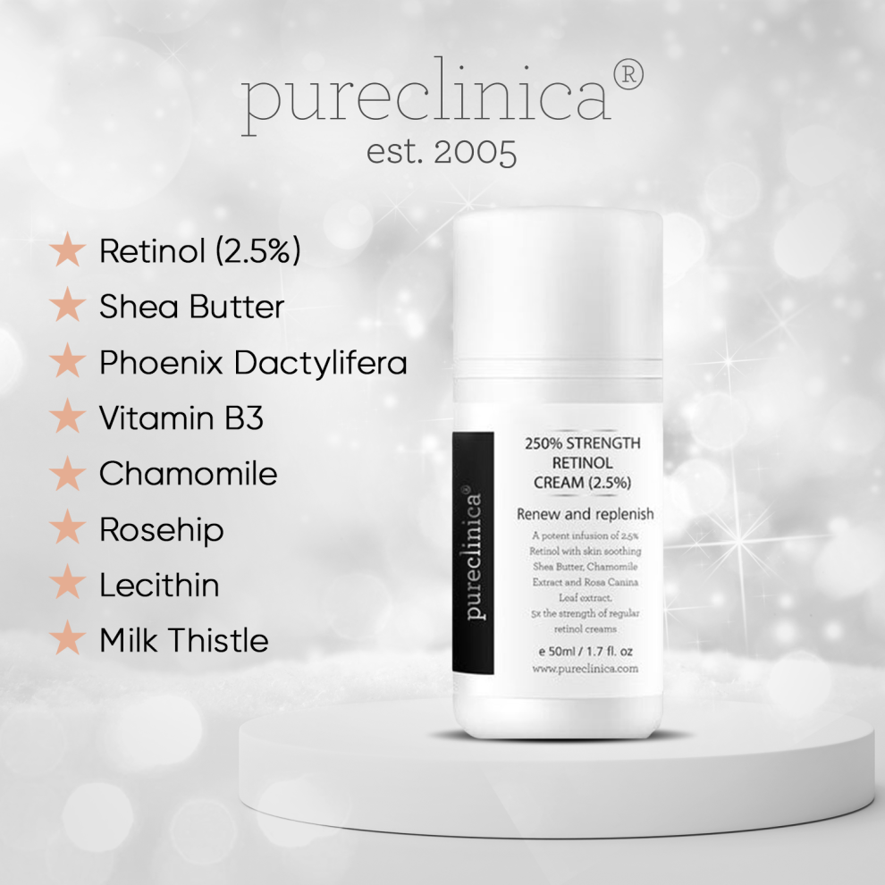 250% Strength Retinol Cream – 50ml/ 1.7 fl. oz. Potent anti-aging