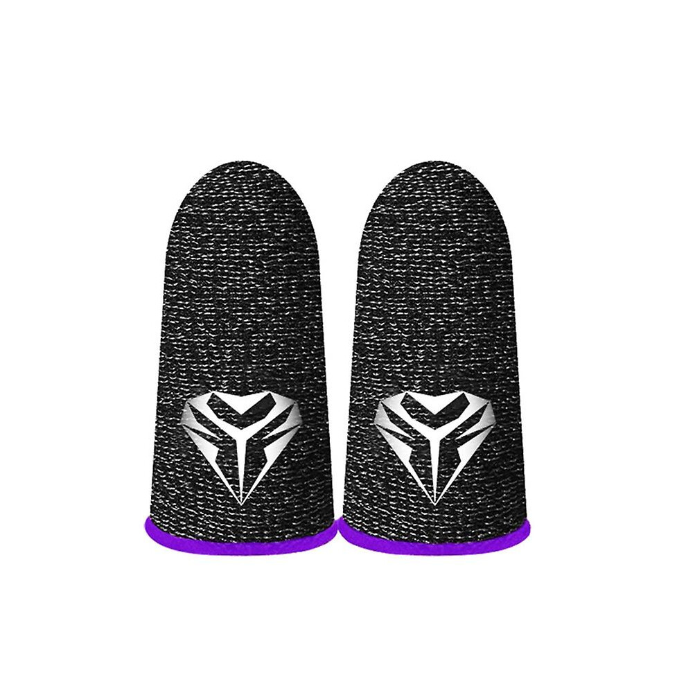 (Purple) 1 Pair Gaming Finger Sleeves Anti-Sweat Breathable Game Gloves Seamless Touchscreen Fingertip Cover For Phone Games Pubg Purple 7364070812813