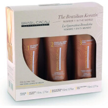 Brasil Cacau Brazilian Thermal Reconstruction Keratin Kit Professional Frizz Control & Hair Repair Made in Brasil 330ml