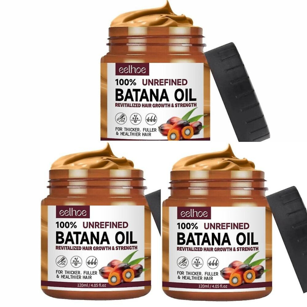 (3pcs) 1-3pcs 100% Pure Batana Oil From Honduras Natural Batana Butter For Hair Growth Alopecia Areata Hair Loss Treatment For Men