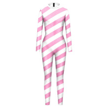 (L, B3) Colorful cosplay and candy cane tights red striped cosplay costume Christmas outfit festive tights couple costume