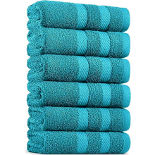 (Teal / Turquoise) 6x Jumbo Bath Sheet 100% Pure Cotton Big Bath Towels Large Bathroom Towel Set