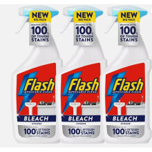 Flash Spray With Bleach, 3 x 800ml