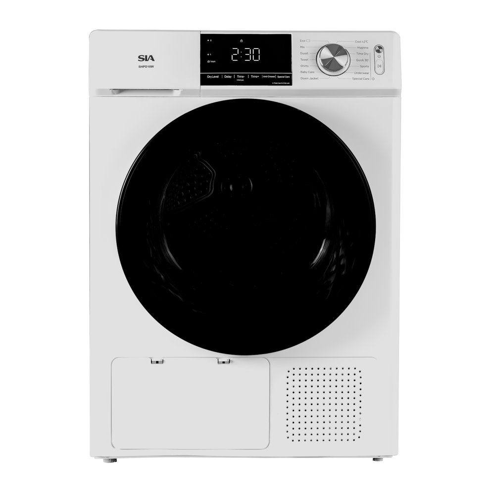 SIA SHPD10W 10kg Freestanding Heat Pump Tumble Dryer, White