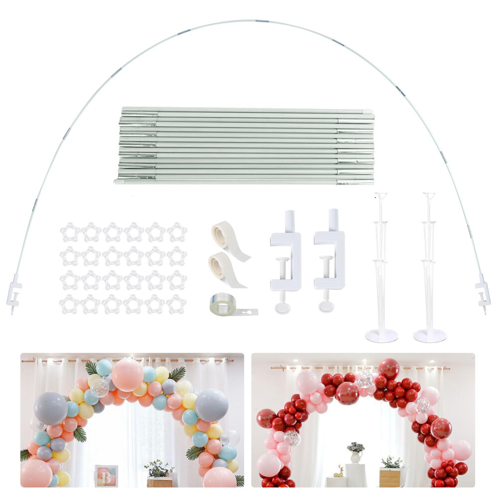 Balloon Arch Kit With Balloon Stick Holder Reusable Balloon Stand Kit White